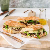 Philadelphia cheesesteak sandwich