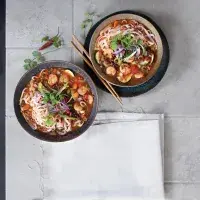 Polévka s krevetami