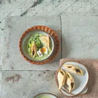 Pórková polévka & pečené masové taštičky