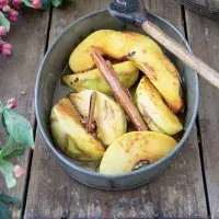 Pošírované kdoule s koňakem