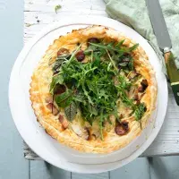 Quiche s rukolou a řepnými listy Quiche s rukolou a řepnými listy