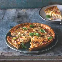 Quiche se šunkou a čekankou Quiche se šunkou a čekankou