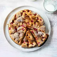 Rychlý koláč s rebarborou