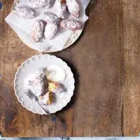 Rýžové koblížky s krémem