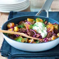 Skandinávské mleté maso s bramborami