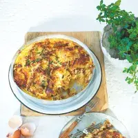 Slaný nákyp z mazance