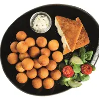 Večeře bez výčitek: obalovaný sýr a krokety z horkovzdušné fritézy