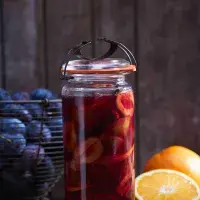 Švestkový kompot s pomerančem