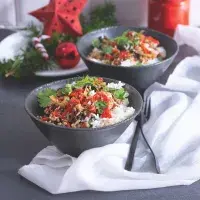 Thajské stir-fry s mletým masem a bazalkou Thajské stir-fry s mletým masem a bazalkou