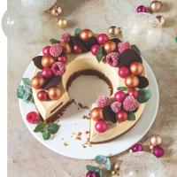 Vánoční věnec z bílé čokolády s Baileys