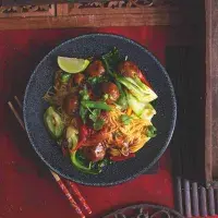 Vepřové kuličky s omáčkou hoisin Vepřové kuličky s omáčkou hoisin