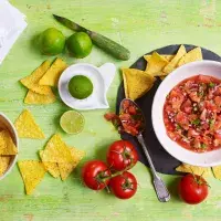 Základní rajčatová salsa Základní rajčatová salsa