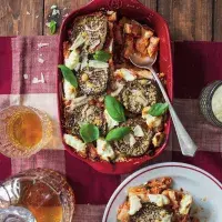 Zapečené těstoviny ziti s lilkem a ricottou