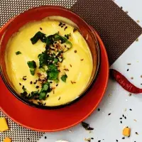 Krémová bramboračka s restovanou cuketou