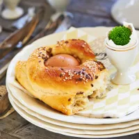 Kynutý chléb s vejci