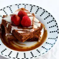 Jahodový koláč s čokoládou