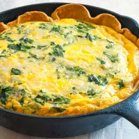 Bramborová musaka se špenátem