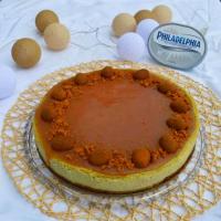 Pistáciový cheesecake s karamelem