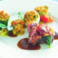 Dušená líčka saltimbocca