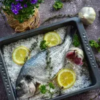 Mořský vlk v solné krustě s ratatouille 