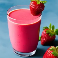 Jahodové smoothie s banánem a kefírem