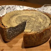Makový cheesecake s tvarohovým krémem