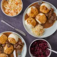 Plněné bramborové knedlíky