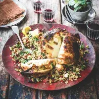 Tandoori květák s rýžovým salátem Tandoori květák s rýžovým salátem