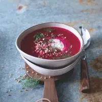 Řepná polévka s pohankou Řepná polévka s pohankou