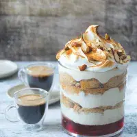 Ricottový trifle s mandlovými sušenkami Ricottový trifle s mandlovými sušenkami