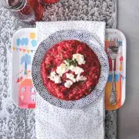 Rizoto s červenou řepou