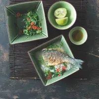 Rýžová polévka s rybou a zázvorem