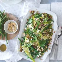 Salát s fazolkami a zrním