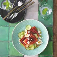 Salát s grilovaným melounem