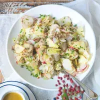 Salát s topinambury a jablky