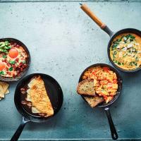 Frittata se špenátem a fetou