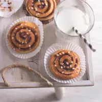 Skořicoví šneci kanelbullar Skořicoví šneci kanelbullar