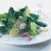 Salát se sýrovými plátky