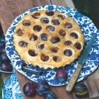 Švestkový koláč s makovým mascarpone Švestkový koláč s makovým mascarpone