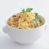 Těstoviny s čerstvou strouhankou