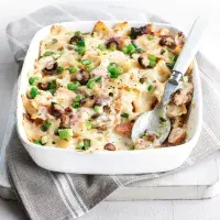 Zapečené těstoviny se žampiony