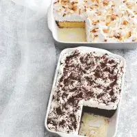 Kokosový koláč tres leches Kokosový koláč tres leches