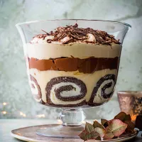 Trifle s čokoládou, kávou a Baileys Trifle s čokoládou, kávou a Baileys