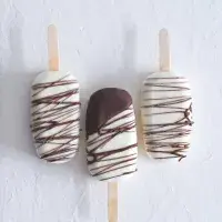 Vanilkový nanuk v hořké čokoládě