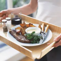 Steak s omáčkou z kozího sýra Steak s omáčkou z kozího sýra