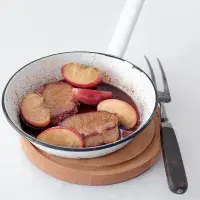 Vepřový steak s jablky