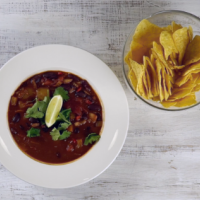 Fazolové chili sin carne s čokoládou
