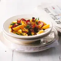 Penne ricce s pancettou Penne ricce s pancettou