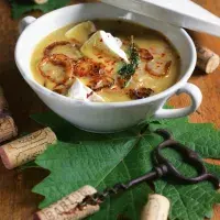Vinná cibulová polévka Vinná cibulová polévka
