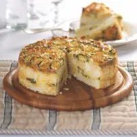 Zapečený rýžový koláč s cuketami a fetou